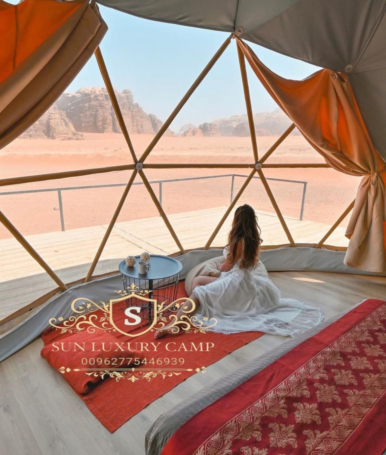 Ferienwohnung Sun Luxury Camp &Tour Wadi Rum Exterior foto